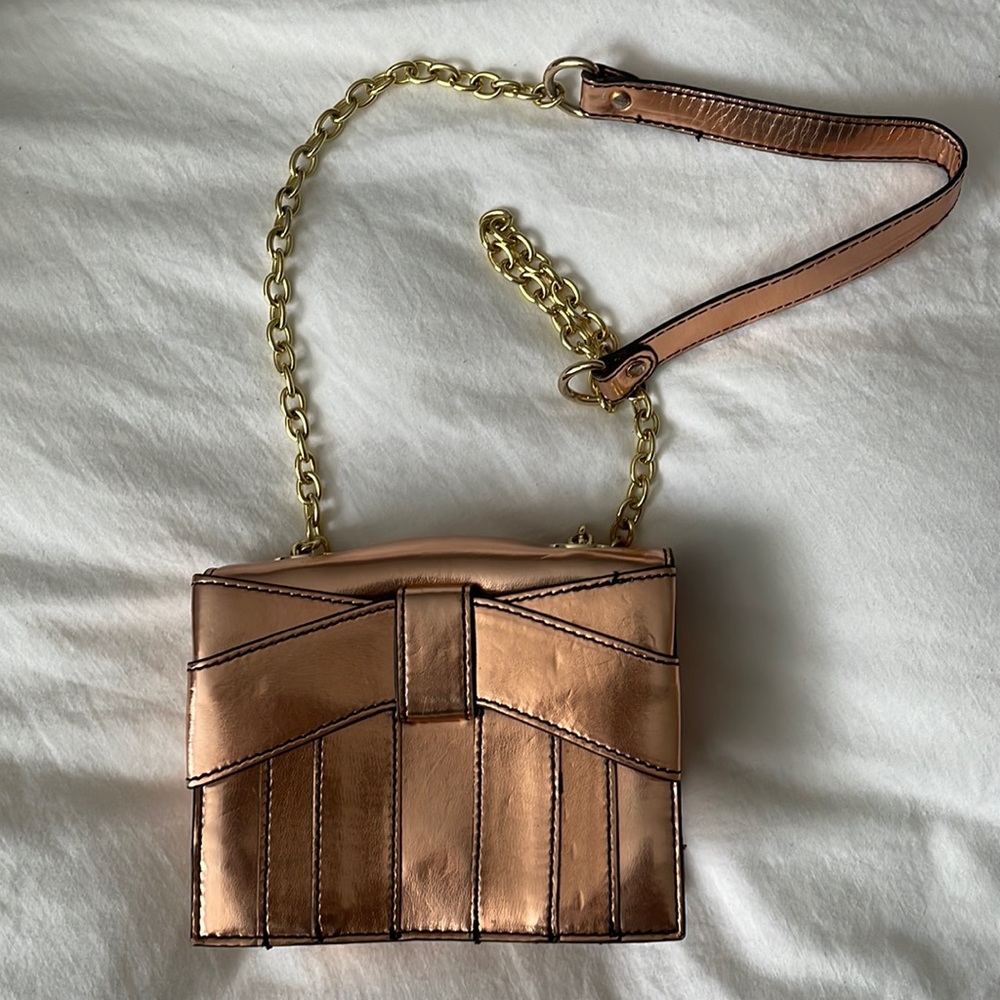 Rose gold Zac Posen crossbody